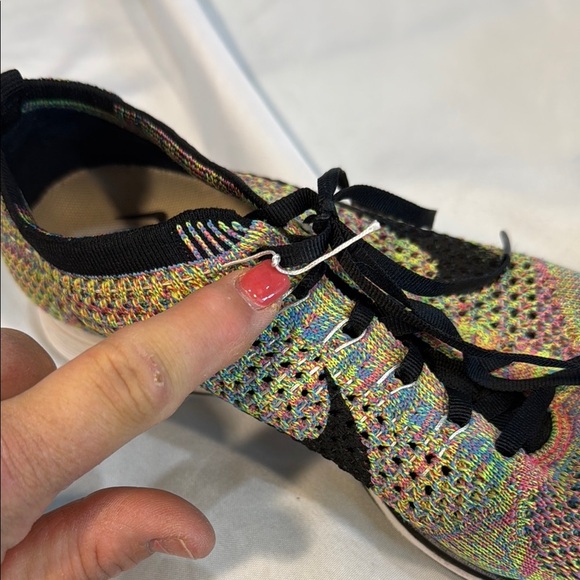Nike 2012 Flyknit Racer Multicolor 1.0 sz 8, Preowned,  Black Tongue VERY RARE - Picture 11 of 11